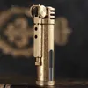 Ny Zorro Retro Petroleum Lighter Transparent Oil Tank Metal Brass Trenches Kerogen Inga bensincigarettändare Män