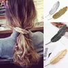 Pinzas para el cabello, nuevos pasadores de estilo de pluma, horquillas de primavera de Color bronce Vintage, ropa para el cabello de Metal, joyería para mujer 217Y