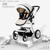 Strollers# Strollers# Portable Baby Stroller Folding High Landscape Born Carriage 2 In 1 Infant Travel Pram2183 Q231215