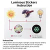 10 stks/set Lichtgevende Zonnestelsel Zon Aarde Groen Licht Ruimte Planeten Muurstickers voor Kinderkamer Baby Kinderkamer speelkamer