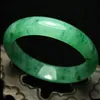 59 mm zertifizierter smaragdgrüner Jadeit-Jade-Armreif, handgefertigt, G04228R