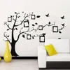 120x70 cm noir 7 pièces cadre Photo arbre généalogique autocollants muraux pour salon chambre décoration de la maison autocollants décoratifs autocollant mural