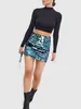 Röcke Frauenpailletten Rock Glitter Sparkle Mini Bodycon High Taille Shiny Short Night Out Party Clubwear Kleidung