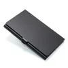 Fashion Business Card Holder Aluminum Alloy Box Card Organizer Women Men Metal Credit Cards Case Thin Purse Wallet