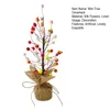 Decoratieve Bloemen Pasen Tafelblad Boomdecoratie Nep Zijde Mini Kleurrijke Eitak Ornament Verpakt Op Houten Basis Creatief