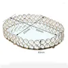 Tallrikar 2024 Glass Wedding Dessert Rhinestone Crystal Holder Cosmetic Storage Kids Plate Candy Tray