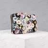 Evening Bags XIYUAN Lady Pink/Blue Flower Embroidery Clutch Bag Female Dinner Floral Clutches Women's Banquet Handbag Wedding Party Handbags T231214