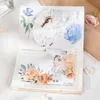 Fogli Diffuse Flower Shadow Series Pianta letteraria Cartina di tornasole Carta Memo Pad Creativo DIY Journal Collage Decor Cancelleria