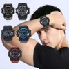Outdoor 30-metrowy Waterproof Sports Men oglądaj parę mody wielofunkcyjne męskie elektroniczne zegarki LED do G stylu G THOCK 220121302C