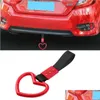 Andra Auto Electronics 1 PCS Tsurikawa Ring Heart JDM Train Busshandtag Handband Drift Charm Tillbehör Bil Styling Drop Delivery Dhuyv