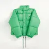 Women's Jackets Winter Women Green Warm Parka Coat Casual Simple Stand Collar Long Sleeve Ladies Zipper Jacket Outwear Tops