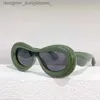 Okulary przeciwsłoneczne Wysokiej jakości modne owalne okulary męskie LW40099 Żółty niebieski czerwony różowy zielony damski okulary przeciwsłoneczne 231214