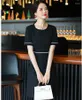 Festklänningar Koreanska vintage Kort ärm O Neck Summer Dress Office For Women Professional Elegant Chic Formal Ladies Wear