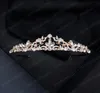 Vintage Rose Gold Farbe Strass Krone Wasser Tropfen Form Tiara Luxus Handgemachte Frauen Stirnband Braut Haar Zubehör9722923