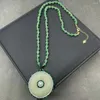 Anhänger Jade Chalcedon Halskette Damen Personalisierte Mode Schlicht Elegant Luxus Damenbekleidung Accessoires Exquisiter Schmuck