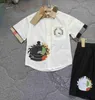 Luxuriöser Baby-Trainingsanzug für Kinder, Designer-Kleidung, Sommer-POLO-Shirt-Set, Größe 90–140, Jungen, Mädchen, T-Shirts und Shorts, 5. Dezember