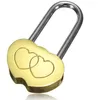 100pcs Padlock Love Lock Engraved Double Heart Valentines Anniversary Day Gifts237K