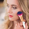 Makeup Brushes Face Brush Foundation Travel Size Byggbar täckning Ultra Plush Angled Blush Highlighter