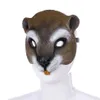 Halloween påskdräkt Party Mask Squirrel Face Masks Cosplay Masquerade för vuxna män kvinnor pu masque hna17012256s