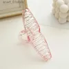 Headwear Hair Accessories 2022 Korea Fashion Ny högkvalitativ transparent 13 cm Big Hairpins Headwear For Women Girls Plastic Hair Cl Clips AccessoriesL231214