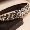 Headbands Korean Fashion Luxury Sparkling Gray Crystal Bridal Hair Stone Rhinestone Womens Hair Accessories Jewelry Wedding Headband 231213