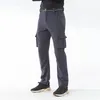 Pantalons pour hommes Stretch imperméable randonnée hommes plus taille 7XL hiver chaud polaire pantalon à coque souple en plein air coupe-vent pantalon de survêtement cargo 231213