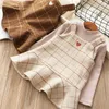 Set di abbigliamento Neonate Autunno Inverno Capispalla per bambini Abito 2 pezzi set per bambini Abiti da principessa Abiti da completo 231213