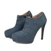 Scarpe eleganti da cowboy sexy tacchi alti stivaletti da donna 2024 primavera marca piattaforma zip tacchi a spillo eleganti pompe Mujer Zapatos