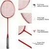 Corde de badminton adulte professionnel raquette en carbone entraînement léger 5U G4 raquette à colle à main offensive et défensive 1 pièces 231213