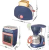 Strumenti Laboratorio Mini Elettrodomestici Cucina Giocattoli Bambini Giochi di finzione Lavatrice Aspirapolvere Giocattolo Tostapane Fornello Ragazze Ragazzi 231213