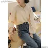 Damesblouses Shirts Chic Korea Tops Blusas Dames 2023 Nieuw Design Effen Kleur Ruches Blouses Japan Meisjes Preppy Stijl Retro Vintage ShirtsL231214