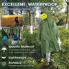 3 em 1 ao ar livre com capuz capa de chuva multifuncional à prova dwaterproof água poncho adulto rainwear acampamento caminhadas caça viagens engrenagens 231225