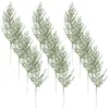 Decorative Flowers 40 Pcs Garland Faux Pine Stems Fake Picks Artificial Green DIY Party Prop Spray Cedar Twigs Branches