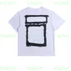 Fashion designer Offs men's women's checkered print graffiti t-shirt White Loose Tees Tops Casual Street Graffiti Shirt