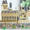 Blöcke Micro Bricks City Kreative Medieval Magic Castle Serie Schule Architektur Modell Bausteine Geschenke Spielzeug Kind Erwachsene ChildL231114