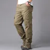 Pantalons pour hommes Salopette Pantalon cargo militaire Pantalon de survêtement ample résistant à l'usure pour homme Pantalon de survêtement décontracté en coton multi-poches Pantalon de travail droit de l'armée de combat 231213