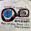 T-shirt da uomo Stampa in schiuma CPFM x Kid Cudi Man On The Moon III Tee Uomo Donna 1 1 T-shirt streetwear bianco nero di alta qualità Nuovo T231214