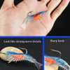 Cebos Señuelos 3 unids / lote 3 g 60 mm 4 colores Luminoso Camarón Calamar Noche Pesca Jigs Señuelo Bajo Cebo suave Aparejos de pescado Equipo Accesorio 231214