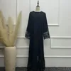 Roupas étnicas Turco Hijab Abayas Luxo Bordado Abaya Dubai Longo Vestido de Oração para Mulheres Muçulmanas Kaftans Vestidos de Festa de Noite Islâmico