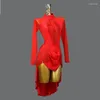 Noszenie sceniczne spódnica z frędzlami łacińska sukienka taneczna żeński garnitur 2023 standardowy konkurs balowy dziewczyny dziewczęta damska ćwiczenie odzieży taneczna