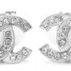 Luxury 2024 Channel Stud Earrings Pearl Diamond Drop Gold Earrings Designer för Woman Fashion Brand Not Fade Silver Wedding Earings