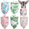 Dog Apparel 30PCS Bandana Bulk Small Large Bibs Scarf Cotton Flamingo Pet Puppy Kerchief Summer Accessories Supplies