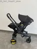 Passeggini # Passeggino 3 in 1 con seggiolino auto Culla alta Landscope Carrozzina pieghevole per neonati Q231214