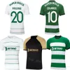 Équipe du club 23-24 hommes Sporting CP Soccer Lisbonne Jerseys 9 Gyokerres 20 Paulinho 10 Edwards 8 Goncalves 11 Santos 26 Diomande 47 Esgaio Morita Football Shirt Kits Uniform