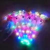 Vara luminescente light-up bola mágica crianças brinquedos varinha brilho bola brinquedo vara de borracha led para aniversário princesa dia das bruxas criança gift3107