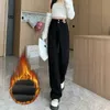 Women's Jeans Winter Warm Women's Jeans Fashion Slim Thicken Fleece Flared Pants High Waist Elastic Skinny Velvet Plus Length Female Jeanszln231201