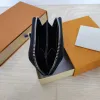 محافظ المصممين محافظ النساء المحافظ على الموضة القصيرة Zippy Wallet Monograms الكلاسيكية السحابية حقيبة الجيب المحفظة عملة معدنية مع صندوق زهور القابض 60067