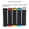 Bike Handlebars Components MTB Bicycle Handlebar Grips Rubber Anti-Skid Bike Grips Lock On Road Mountain Handle End Grips MTB Cuffs Bike Accessories 231213