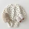 Conjuntos de roupas Millancel Baby Clothing Set Full Heart Childrens Hoodie Set Preschool Girls Roupas Casuais 231214