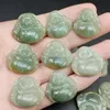 Burma 100% Natural Type A Jade Jadeite Carved Happy Buddha God Amulet Pendant